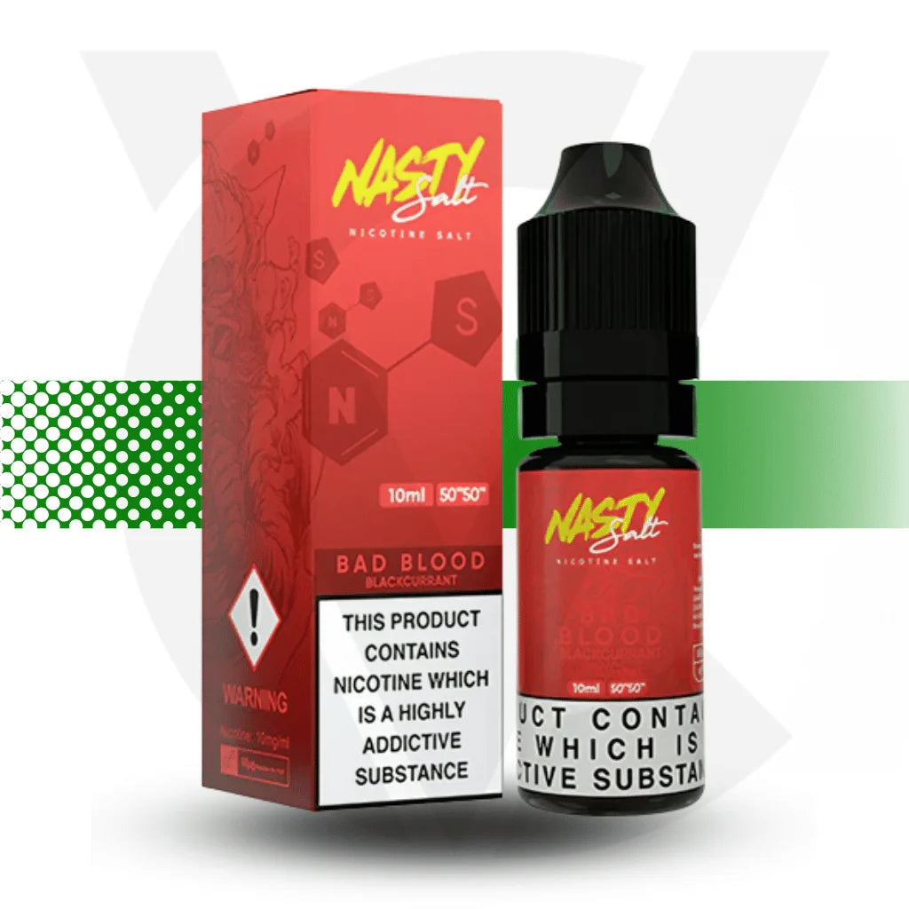 Nasty Juice Nicotine Salts 10ml 10MG - Bad Blood - Cloud Vapez UK