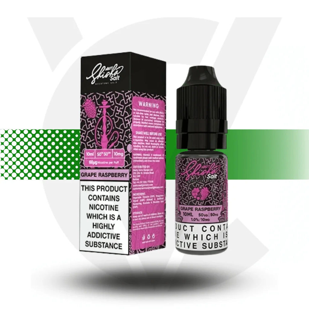 Nasty Juice Shisha Nicotine Salts 10ml 10MG - Grape Raspberry - Cloud Vapez UK