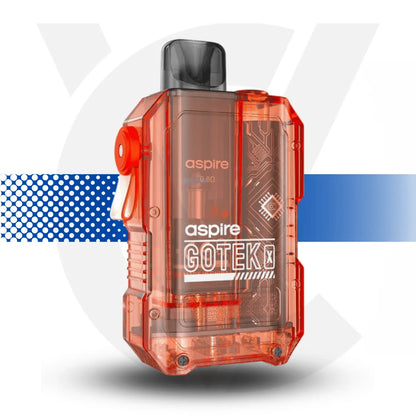 Aspire Gotek X Vape Pod Kit Rechargeable - Orange - Cloud Vapez UK