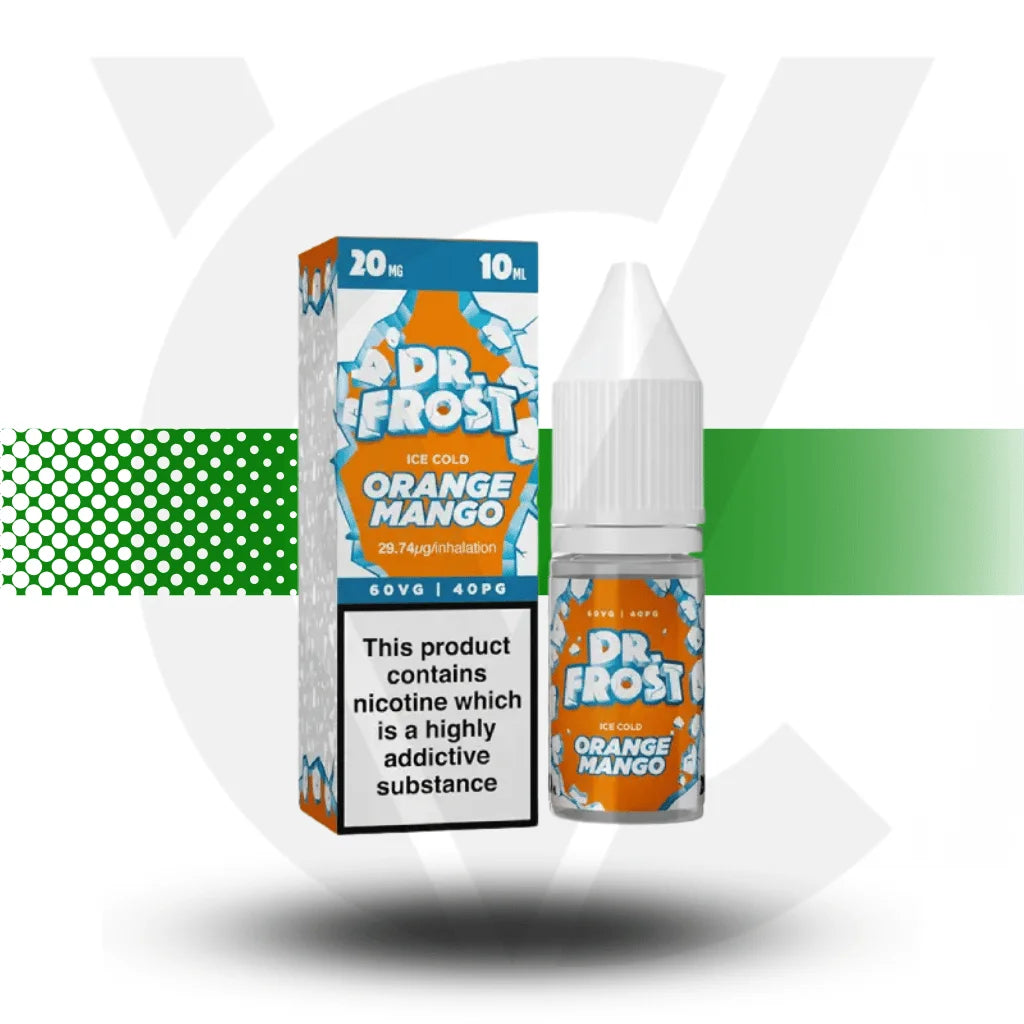 Dr Frost Nic Salt E-Liquid 10MG 10ml - Orange Mango Ice - Cloud Vapez UK