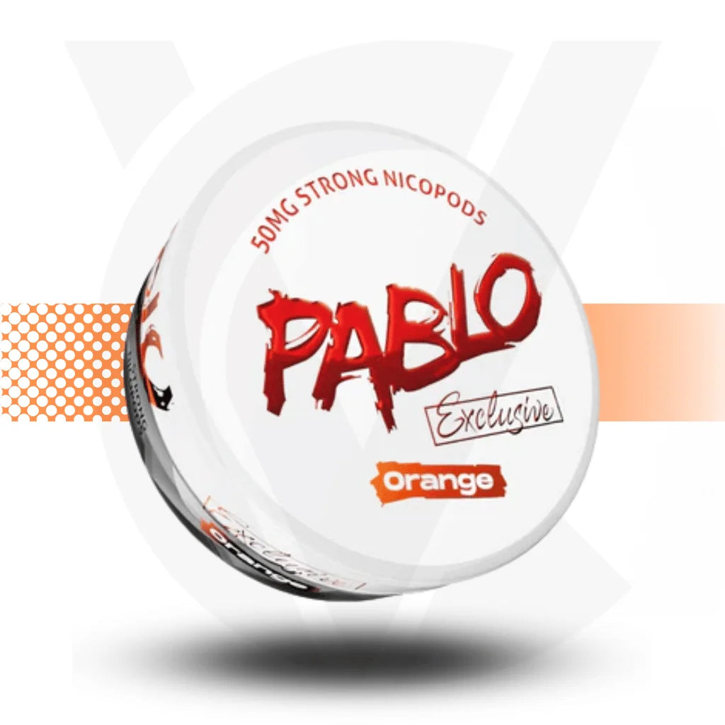 Pablo Exclusive Nicotine Pouches Snus No Tobacco Nicopods - Orange 50mg - Cloud Vapez UK