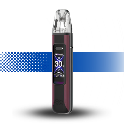 Electronic device with digital display on a white background Oxva Xlim Pro 3 Race Red