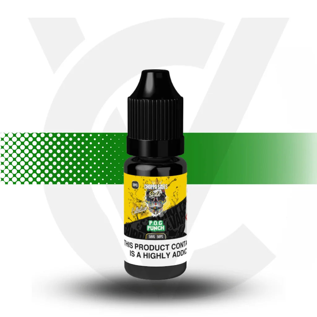 Choppa Salts Nicotine Salt E-Liquid 10ml 10MG - POG Punch - Cloud Vapez UK