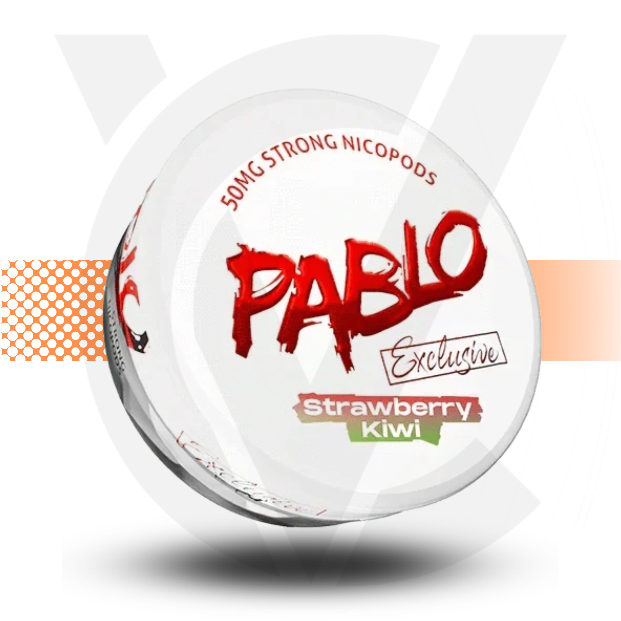 Pablo Strawberry Kiwi nicopod packaging on a white background