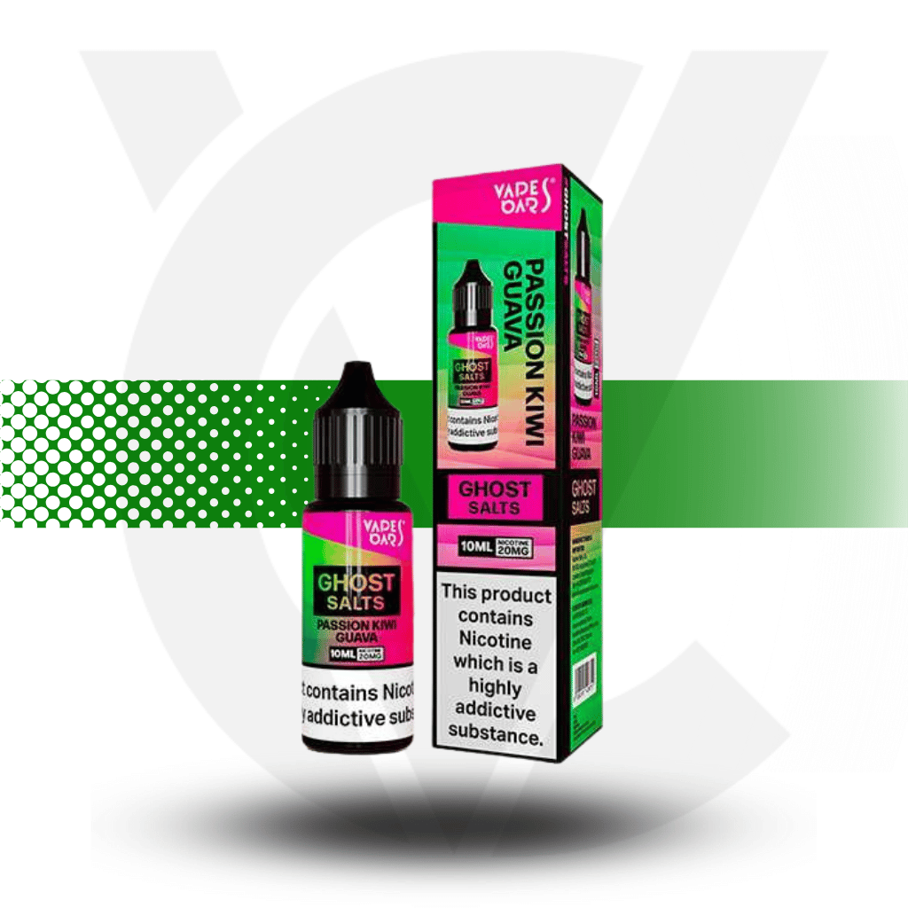 Passion Kiwi Guava Vapes Bars Ghost Salt - Nic Salts 10MG 10ml - Cloud Vapez UK