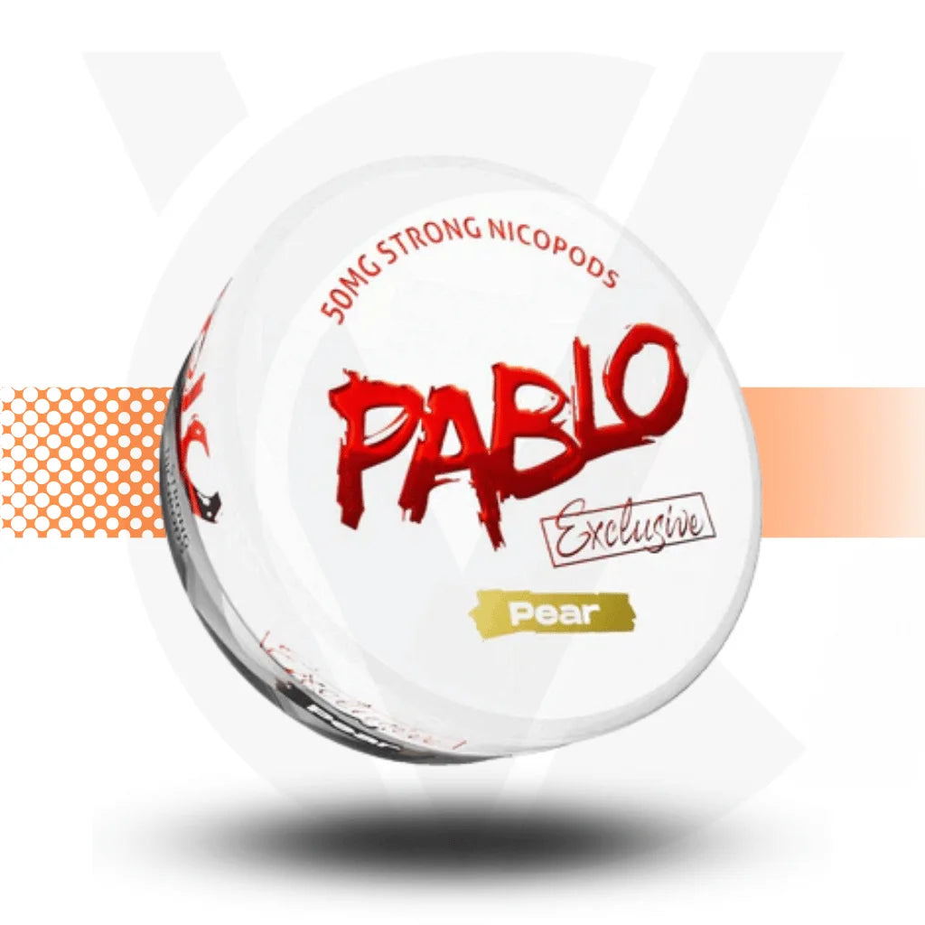 Pablo Exclusive Nicotine Pouches Snus No Tobacco Nicopods - Pear 50mg - Cloud Vapez UK