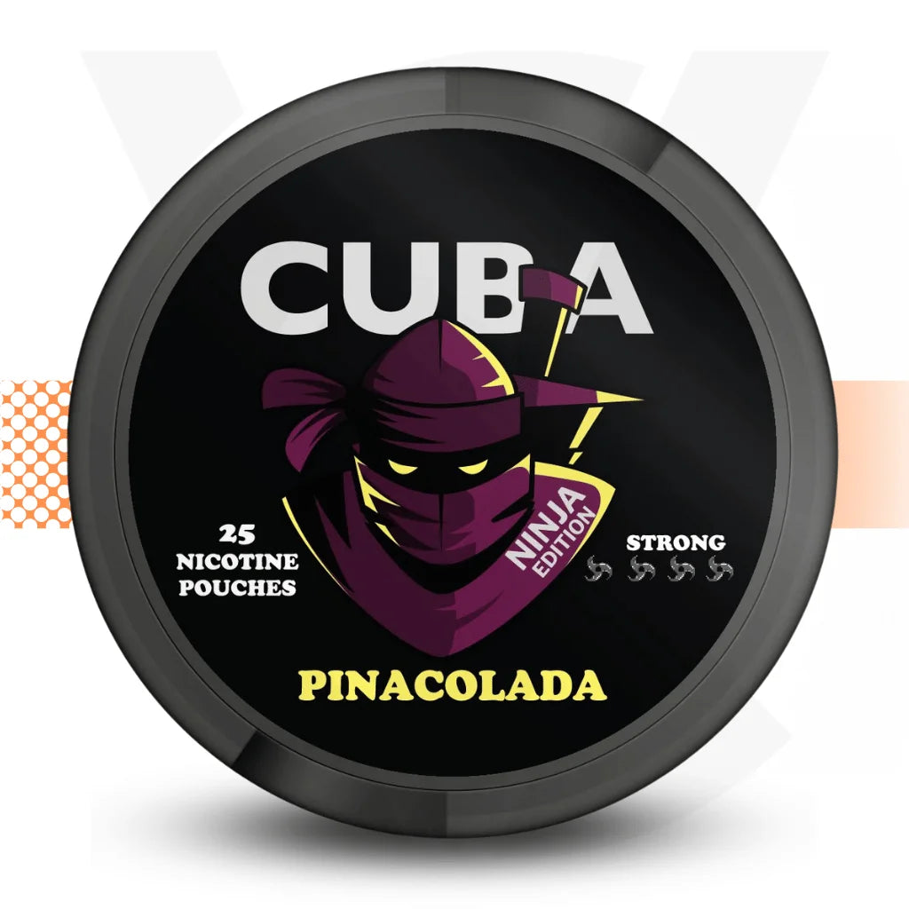 Cuba Ninja 30mg Nicotine Pouches Snus No Tobacco Nicopods - Pinacolada - Cloud Vapez UK