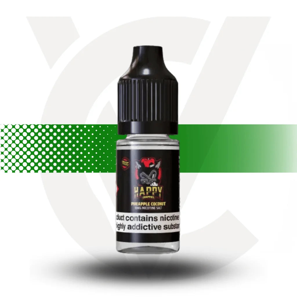 Happy Chappies Nicotine Salt E-Liquid 10ml 20MG - Pineapple Coconut - Cloud Vapez UK