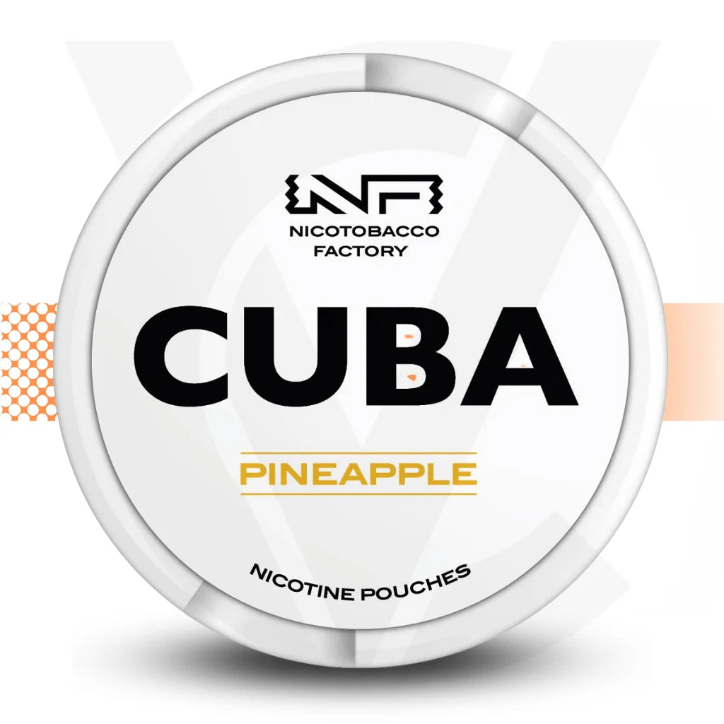 Cuba White 25mg Nicotine Pouches Snus No Tobacco Nicopods - Pineapple - Cloud Vapez UK