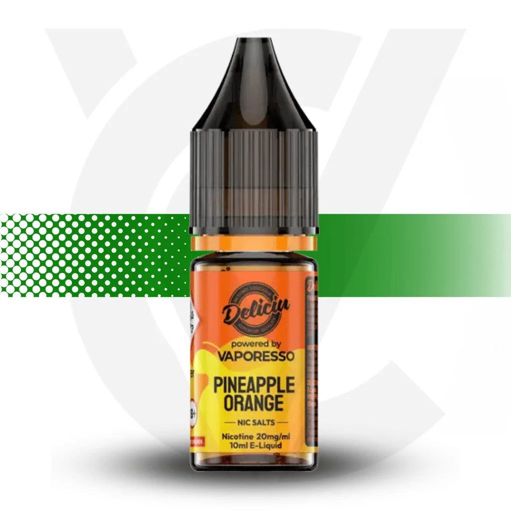 Deliciu by Vaporesso Nicotine Salt E-Liquid 10ml 10MG - Pineapple Orange - Cloud Vapez UK