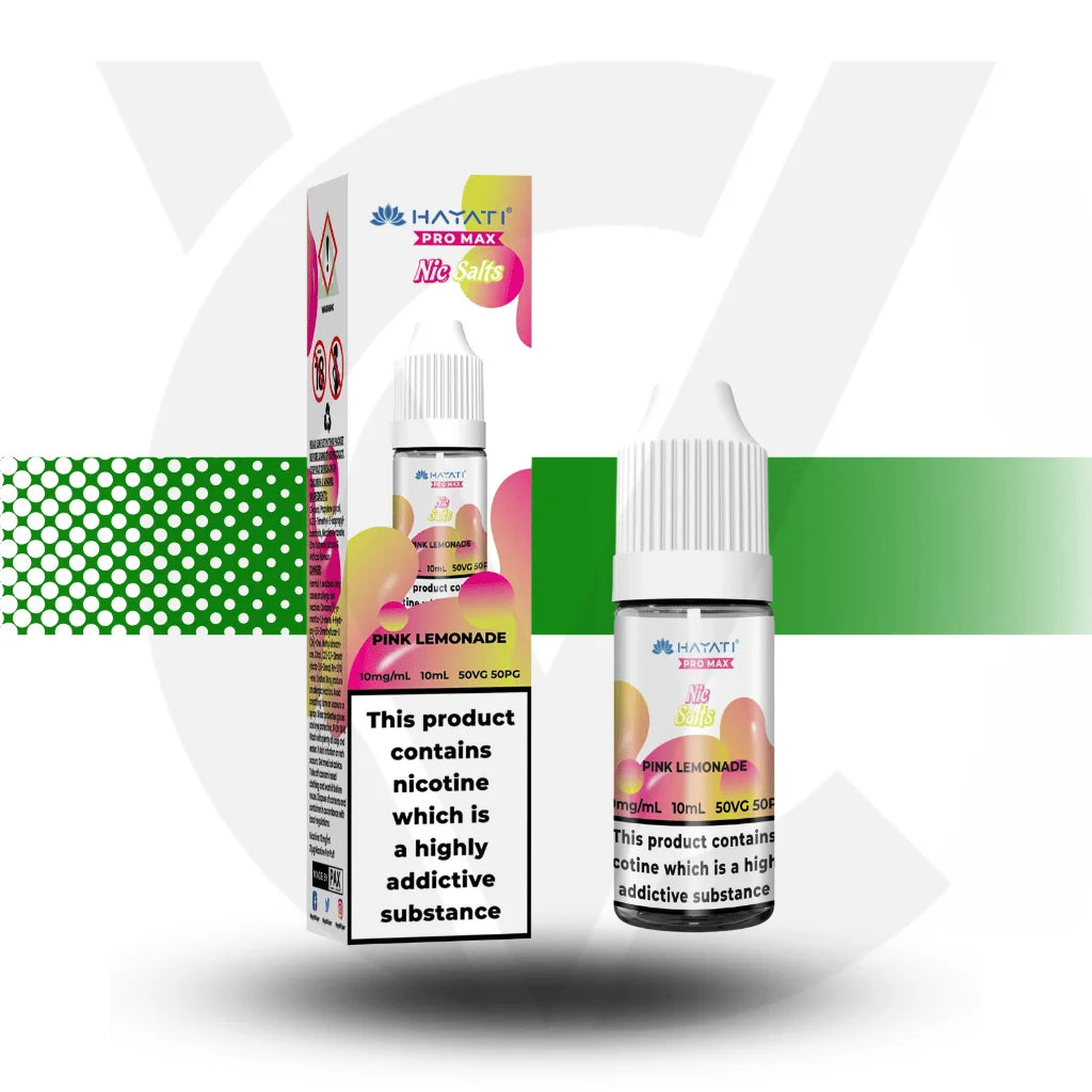 Hayati Pro Max Nic Salts E-Liquid 10ml 10MG - Pink Lemonade - Cloud Vapez UK 