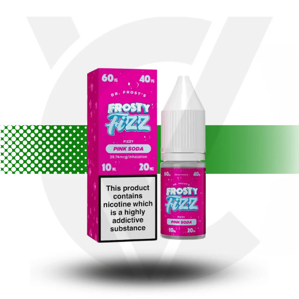 Dr Frost Nic Salt E-Liquid 10MG 10ml - Pink Soda Frosty Fizz - Cloud Vapez UK