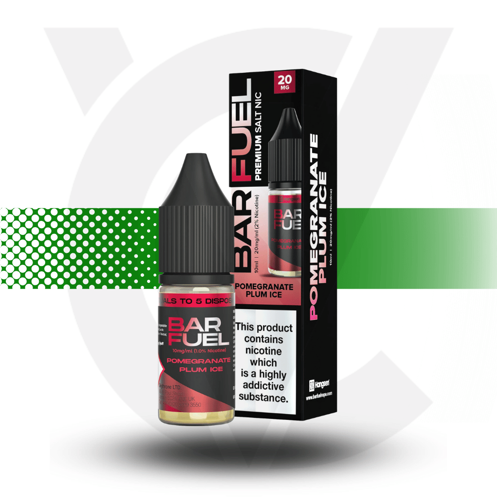 Hangsen Bar Fuel Nicotine Salt E-Liquid 10ml 10MG - Pomegranate Plum Ice- Cloud Vapez UK