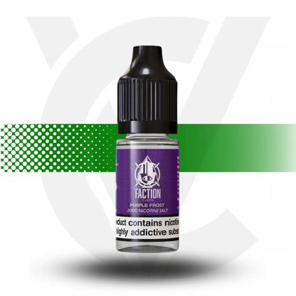 Faction Nicotine Salts E-Liquid 10ml 10MG - Purple Frost - Cloud Vapez UK