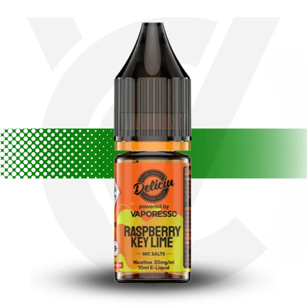 Deliciu by Vaporesso Nicotine Salt E-Liquid 10ml 10MG - Raspberry Key Lime - Cloud Vapez UK