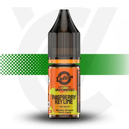 Deliciu by Vaporesso Nicotine Salt E-Liquid 10ml 10MG - Raspberry Key Lime - Cloud Vapez UK