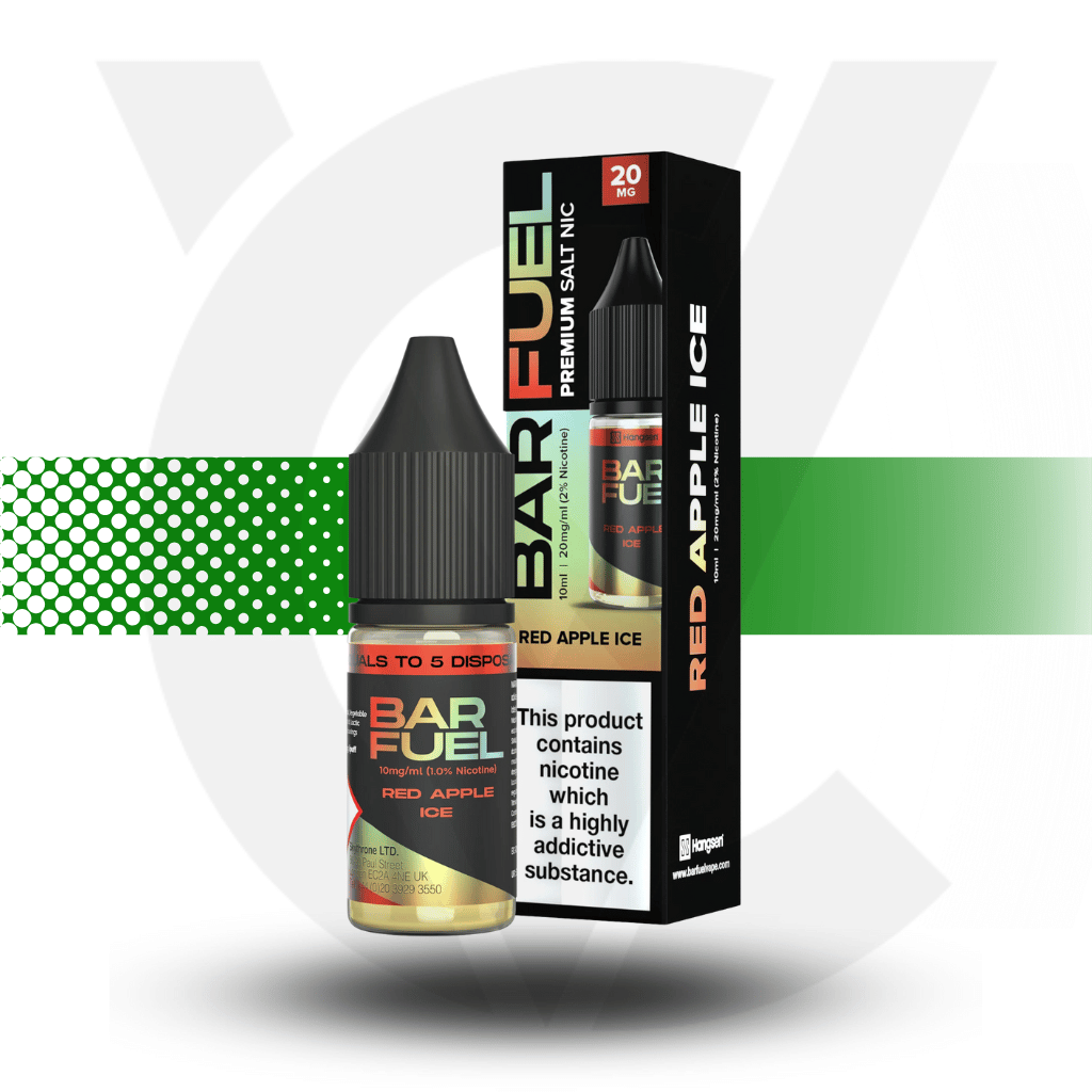 Hangsen Bar Fuel Nicotine Salt E-Liquid 10ml 10MG - Red Apple Ice - Cloud Vapez UK