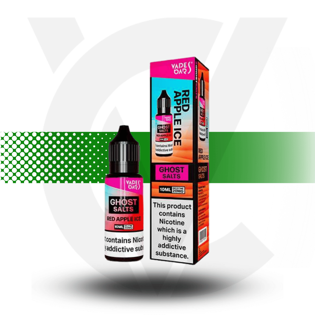 Red Apple Ice Vapes Bars Ghost Salt - Nic Salt 10MG 10ml - Cloud Vapez UK