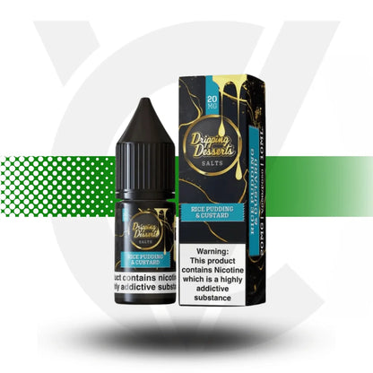 Dripping Desserts Nicotine Salt E-Liquid 10ml 20MG - Rice Pudding Custard - Cloud Vapez UK