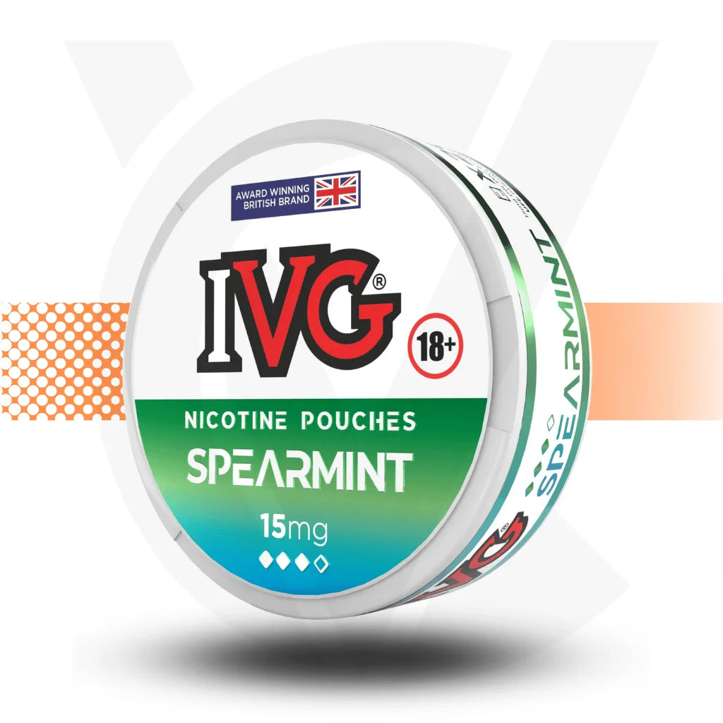 IVG Nicotine Pouches Snus No Tobacco Nicopods - Spearmint - Cloud Vapez UK