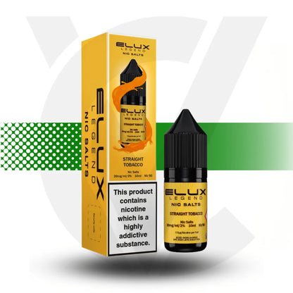 Elux Legend Nic Salt E-Liquid 10ml 10MG - Straight Tobacco - Cloud Vapez UK