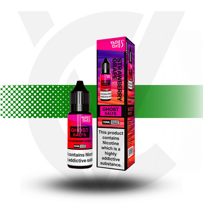 Strawberry Grape Vapes Bars Ghost Salt - Nic Salt 10MG 10ml - Cloud Vapez UK