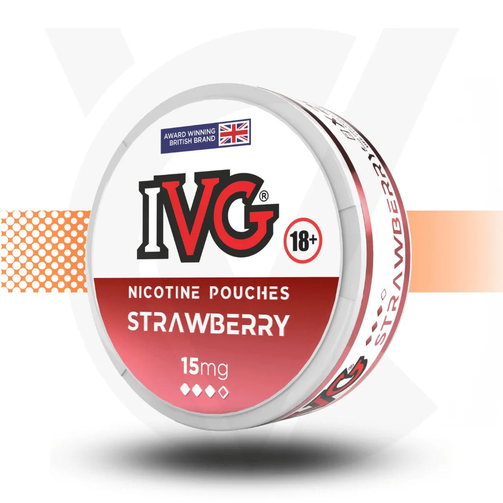 IVG Nicotine Pouches Snus No Tobacco Nicopods - Strawberry - Cloud Vapez UK