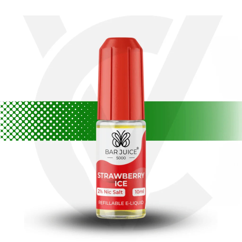 Bar Juice Nic Salt 10MG 10ml - Strawberry Ice - Cloud Vapez UK