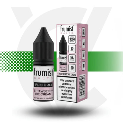 Frumist Nic Salt E-Liquid 10ml 10MG - Strawberry Ice Cream - Cloud Vapez UK