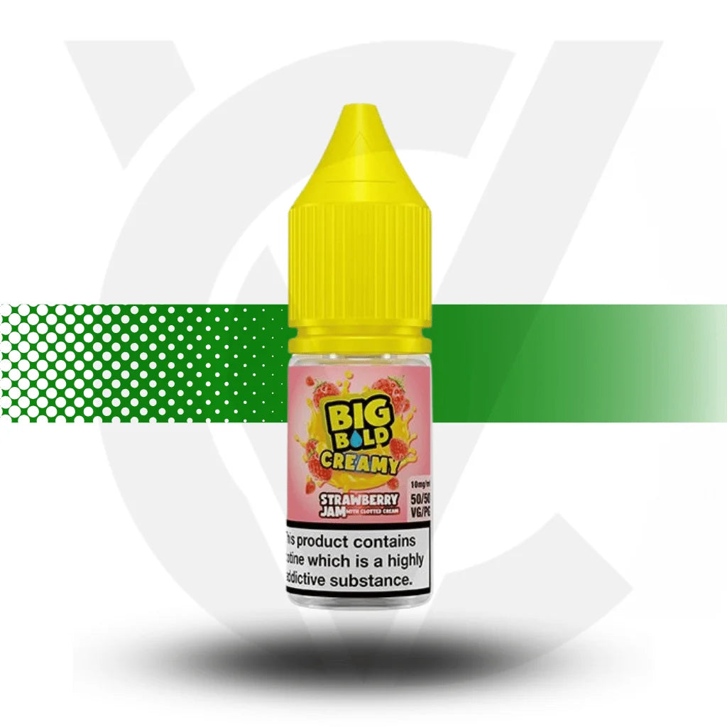 Big Bold Nicotine Salt -Liquid 10ml 10MG - Strawberry Jam - Cloud Vapez UK