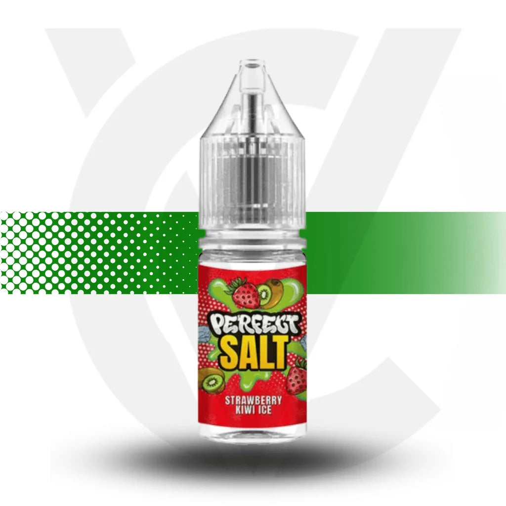 Perfect Salt Nicotine Salt 10ml 10MG - Strawberry Kiwi Ice - Cloud Vapez UK