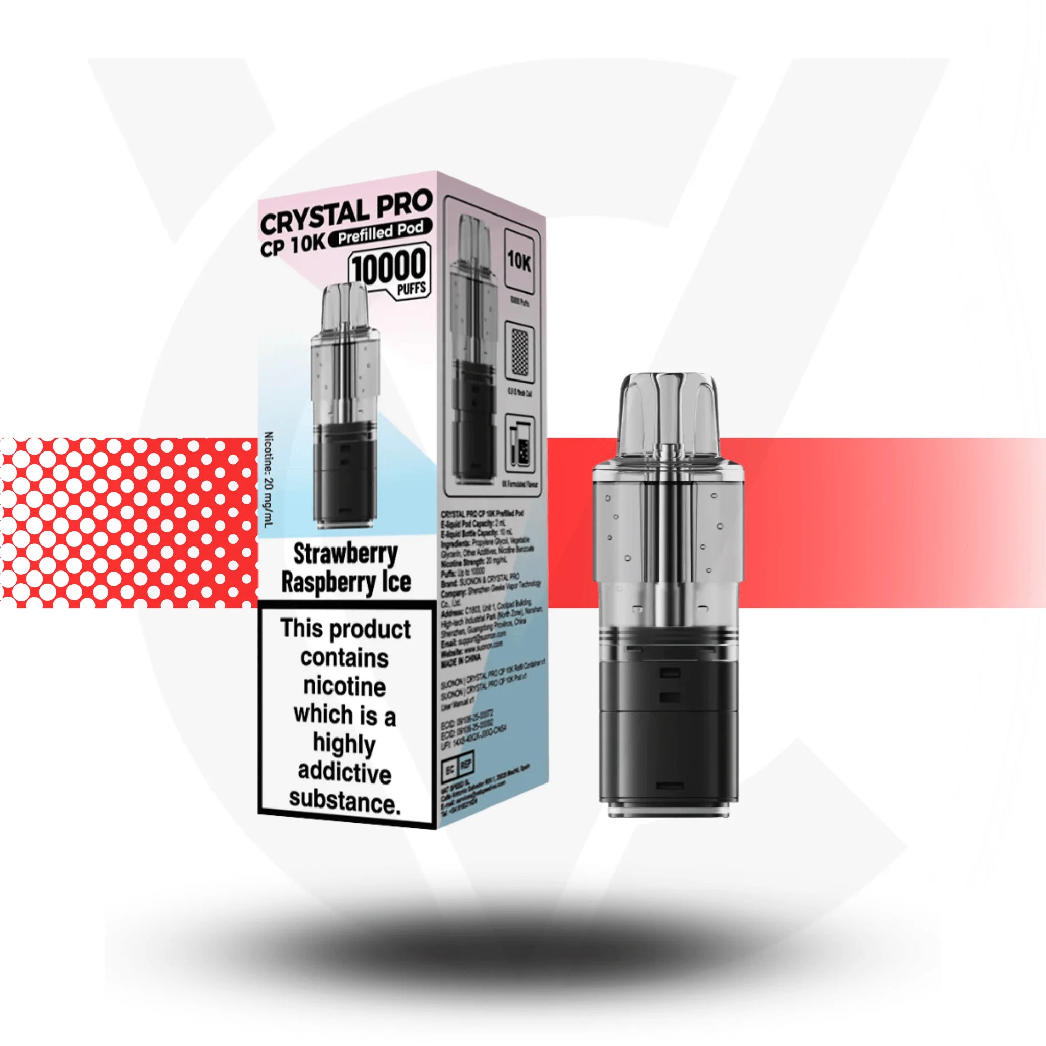 Crystal Pro CP 10K Replacement Prefilled Pods