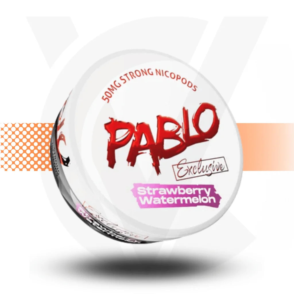 Pablo Exclusive Nicotine Pouches Snus No Tobacco Nicopods - Strawberry Watermelon 50mg - Cloud Vapez UK