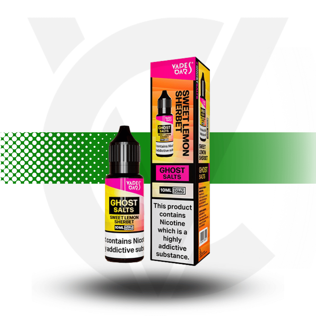 Sweet Lemon Sherbet Vapes Bars Ghost Salt - Nic Salt 10MG 10ml - Cloud Vapez UK