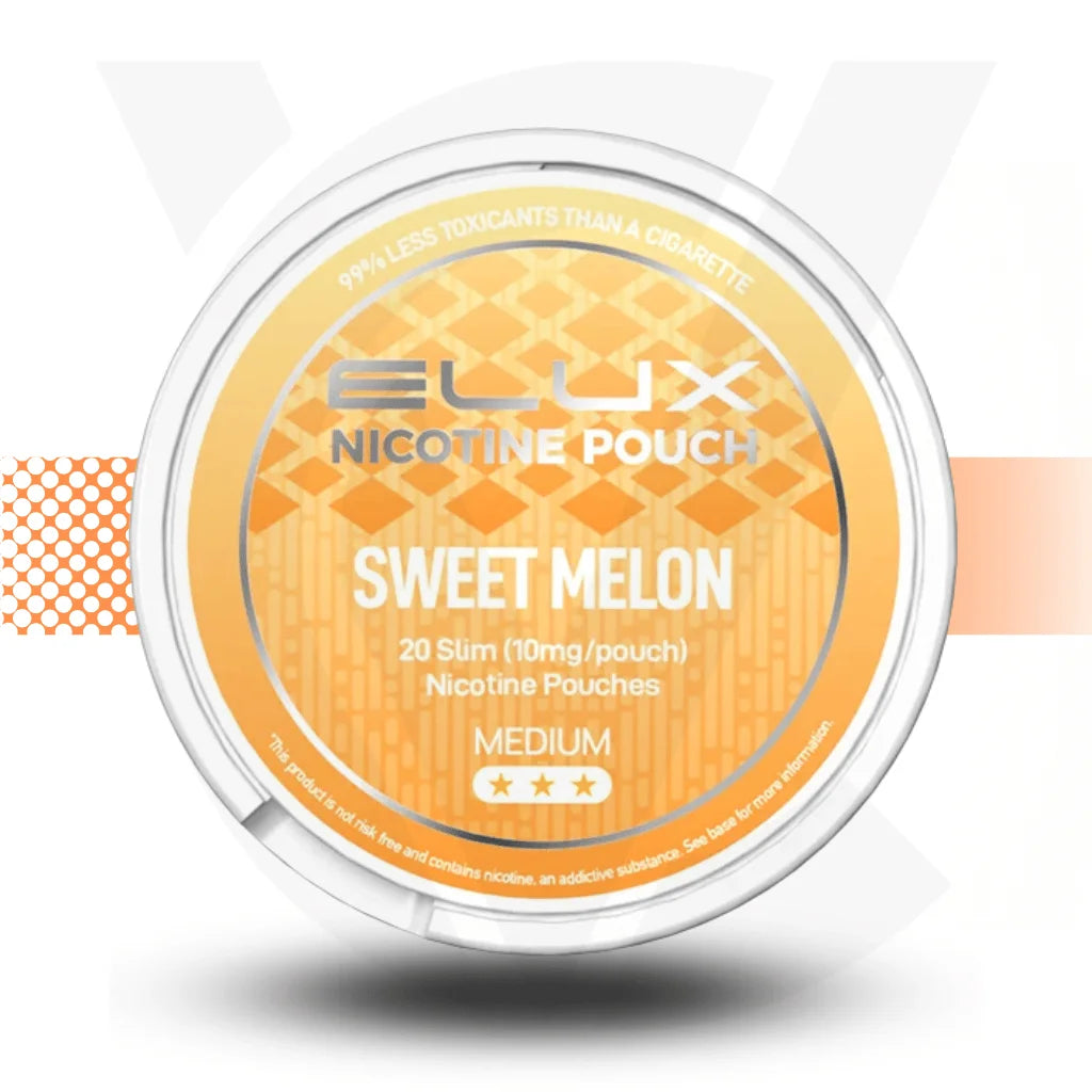 Elux 10mg Nicotine Pouches Snus No Tobacco Nicopods - Sweet Melon - Cloud Vapez UK