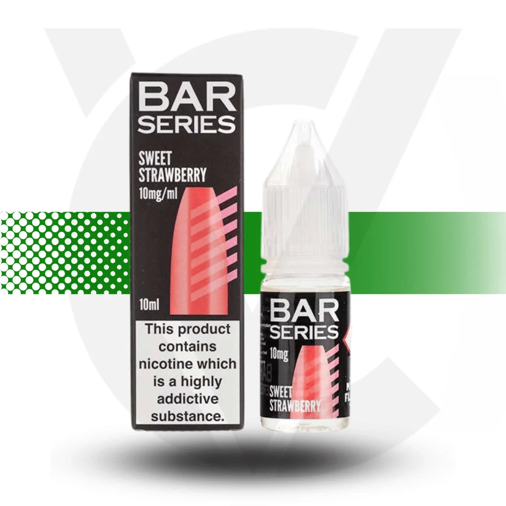 Bar Series Sweet Strawberry 10mg Nic Salt in a 10ml bottle - Cloud Vapez UK