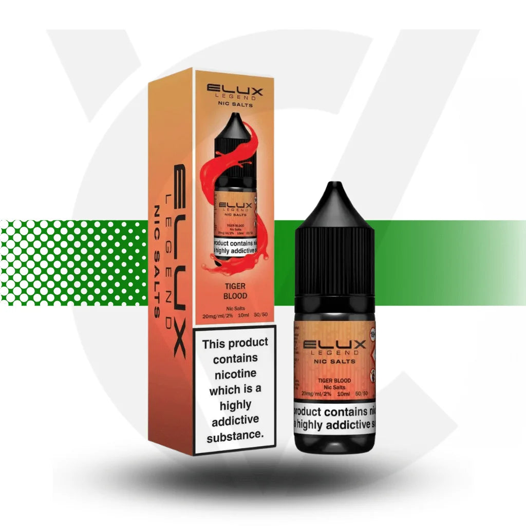 Elux Legend Nic Salt E-Liquid 10ml 10MG - Tiger Blood - Cloud Vapez UK