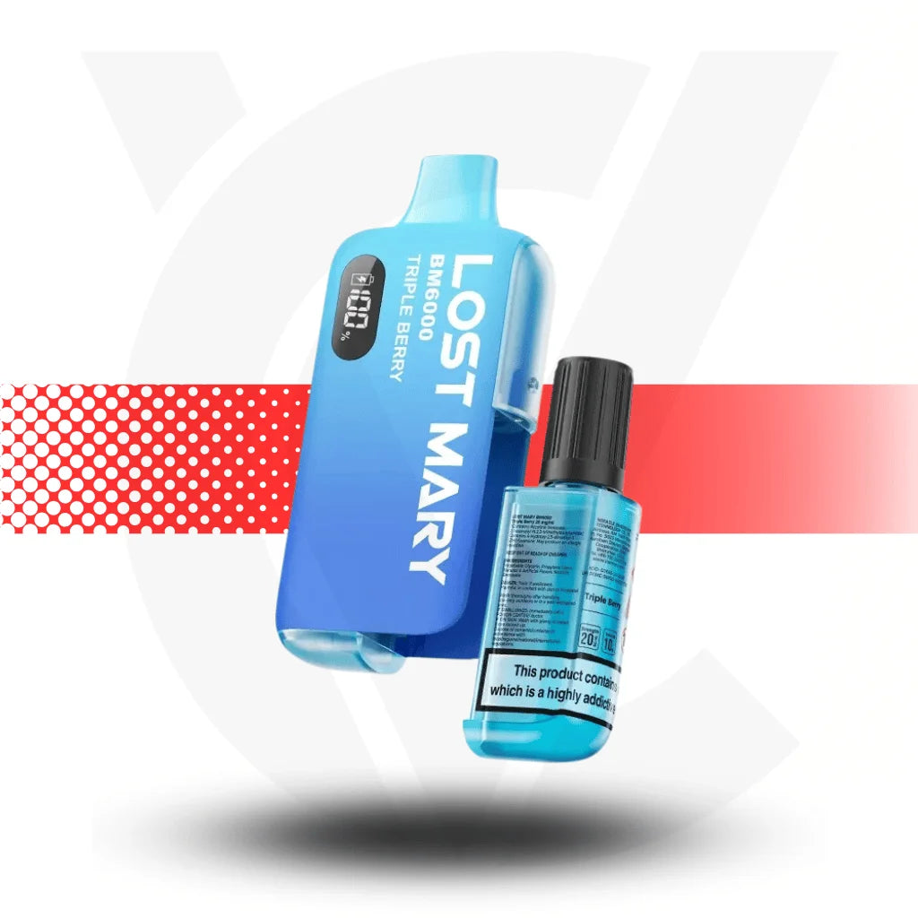 Lost Mary BM6000 Disposable Rechargeable Vape Kit  - Triple Berry - Cloud Vapez UK