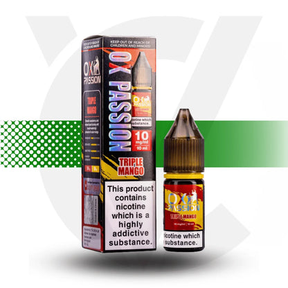 Ox Passion Nicotine Salt E-Liquid 10ml 10MG - Triple Mango - Cloud Vapez UK