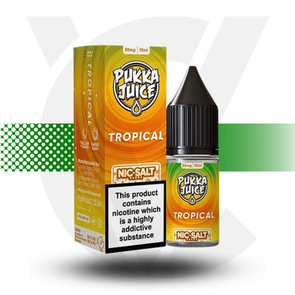 Pukka Juice Nicotine Salts E-Liquid 10ml 10MG - Tropical - Cloud Vapez UK