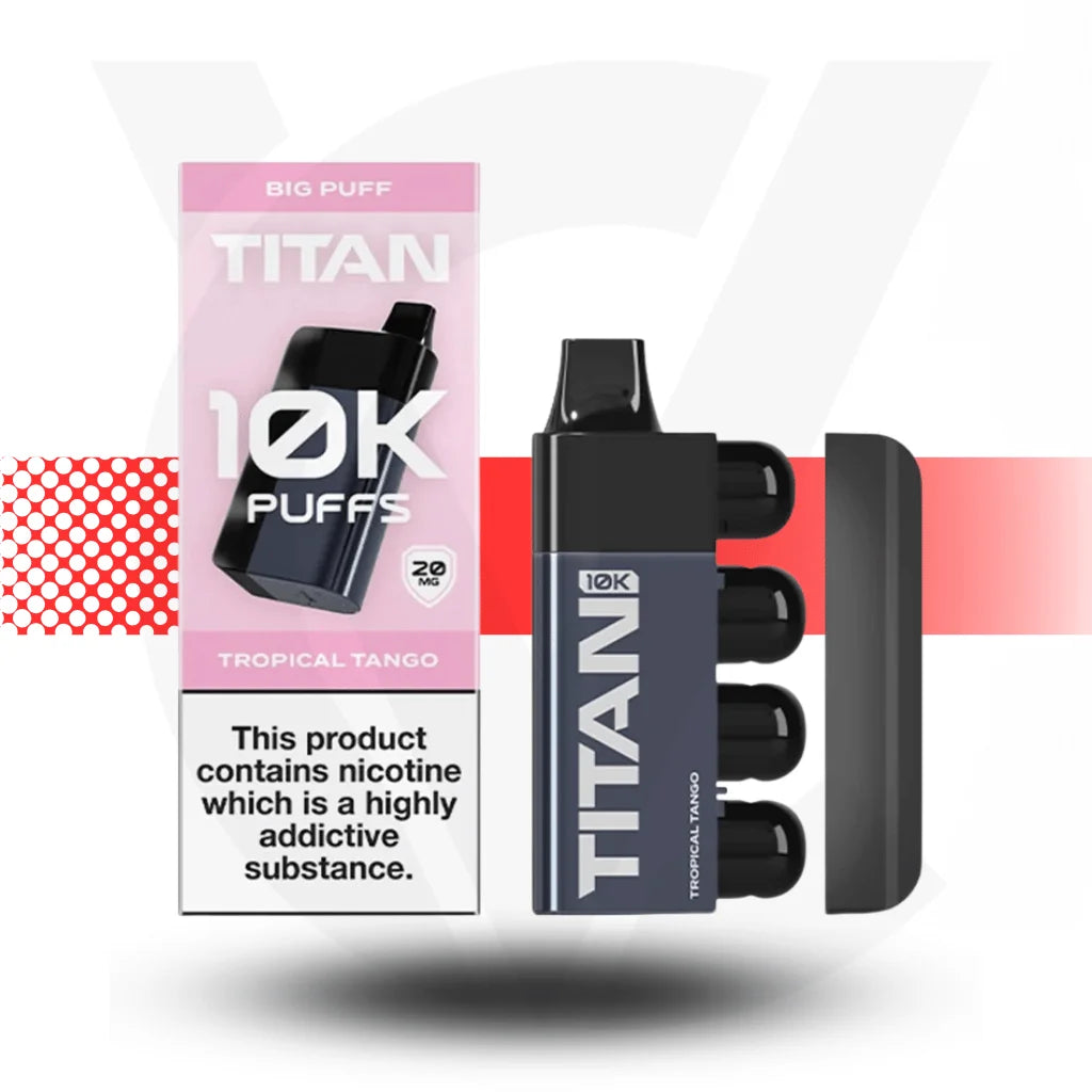 Titan 10k by Gold Bar Disposable Rechargeable Vape - Tropical Tango - Cloud Vapez UK