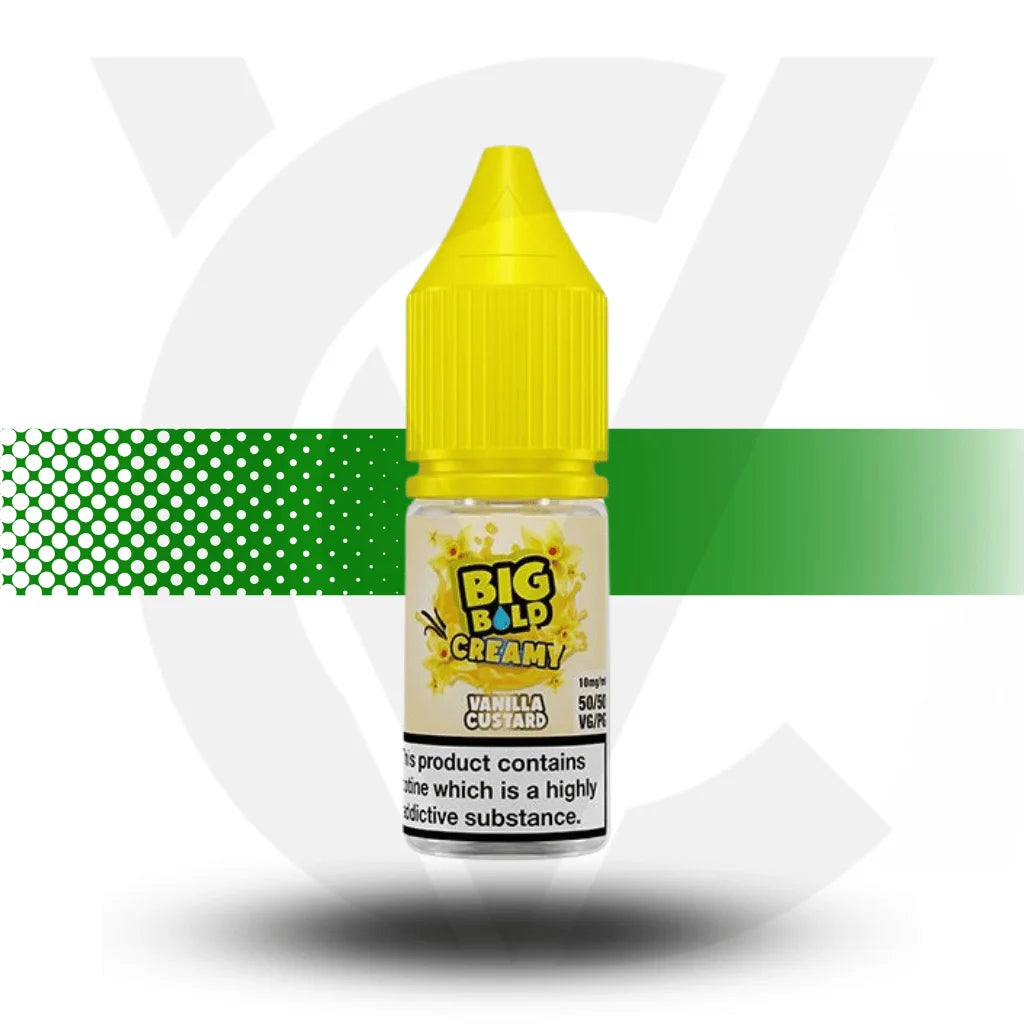 Big Bold Nicotine Salt -Liquid 10ml 10MG - Vanilla Custard - Cloud Vapez UK