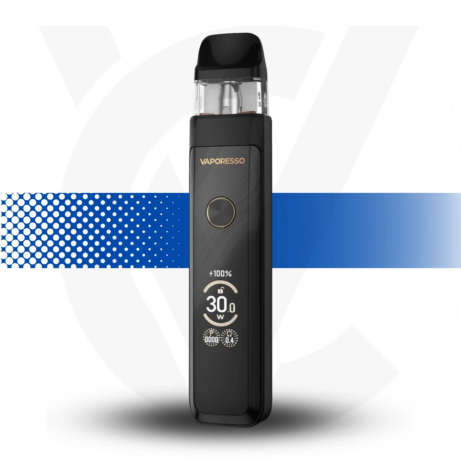 Vaporesso Vape Xros Pro 2 Kt on a White Background Glittering Black