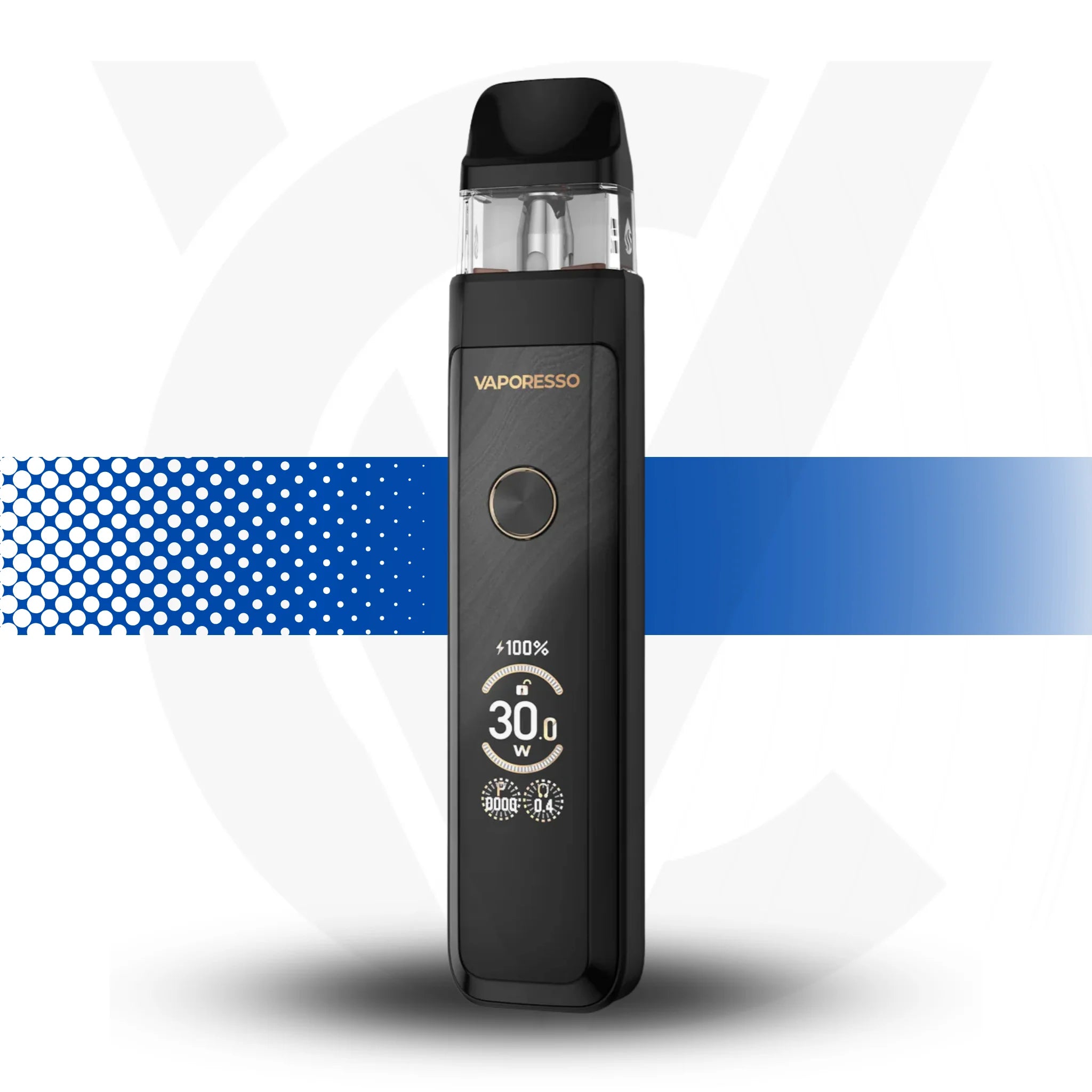 Vaporesso Vape Xros Pro 2 Kt on a White Background Glittering Black