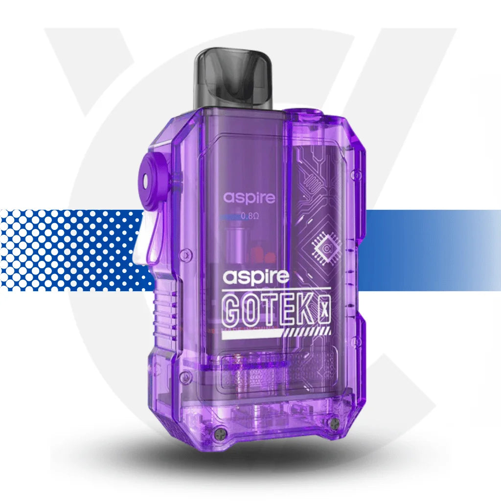 Aspire Gotek X Vape Pod Kit Rechargeable - Violet - Cloud Vapez UK