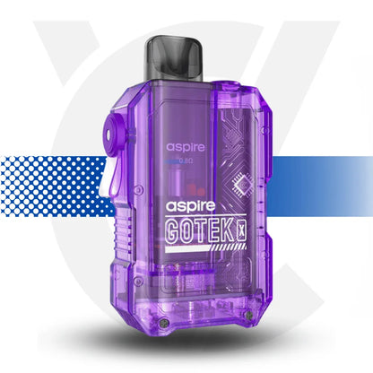 Aspire Gotek X Vape Pod Kit Rechargeable - Violet - Cloud Vapez UK