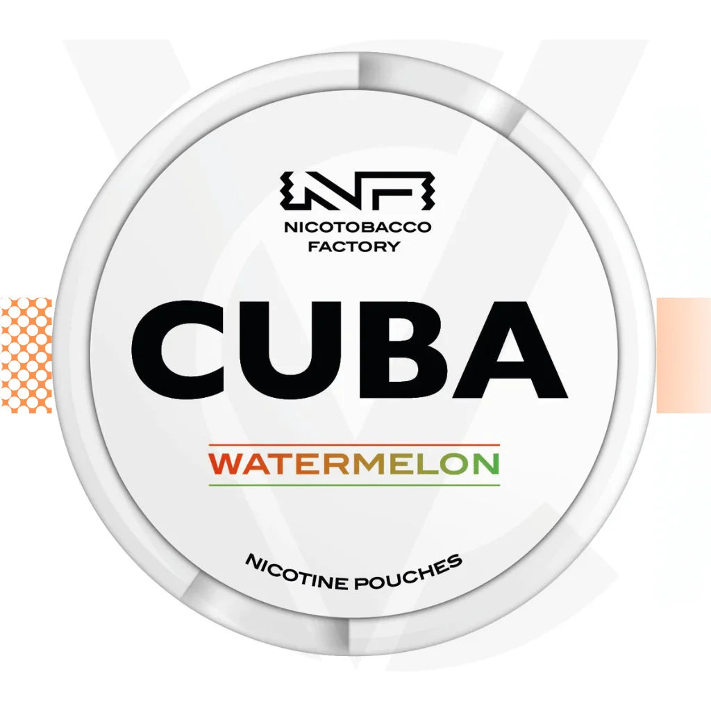 Cuba White 25mg Nicotine Pouches Snus No Tobacco Nicopods - Watermelon - Cloud Vapez UK