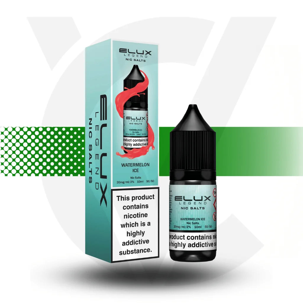 Elux Legend Nic Salts E-Liquid 10ml 20MG - Watermelon Ice - Cloud Vapez UK