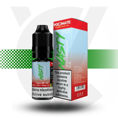 Nasty Podmate Nicotine Salt E-Liquid 10ml 10MG - Watermelon Ice - Cloud Vapez UK