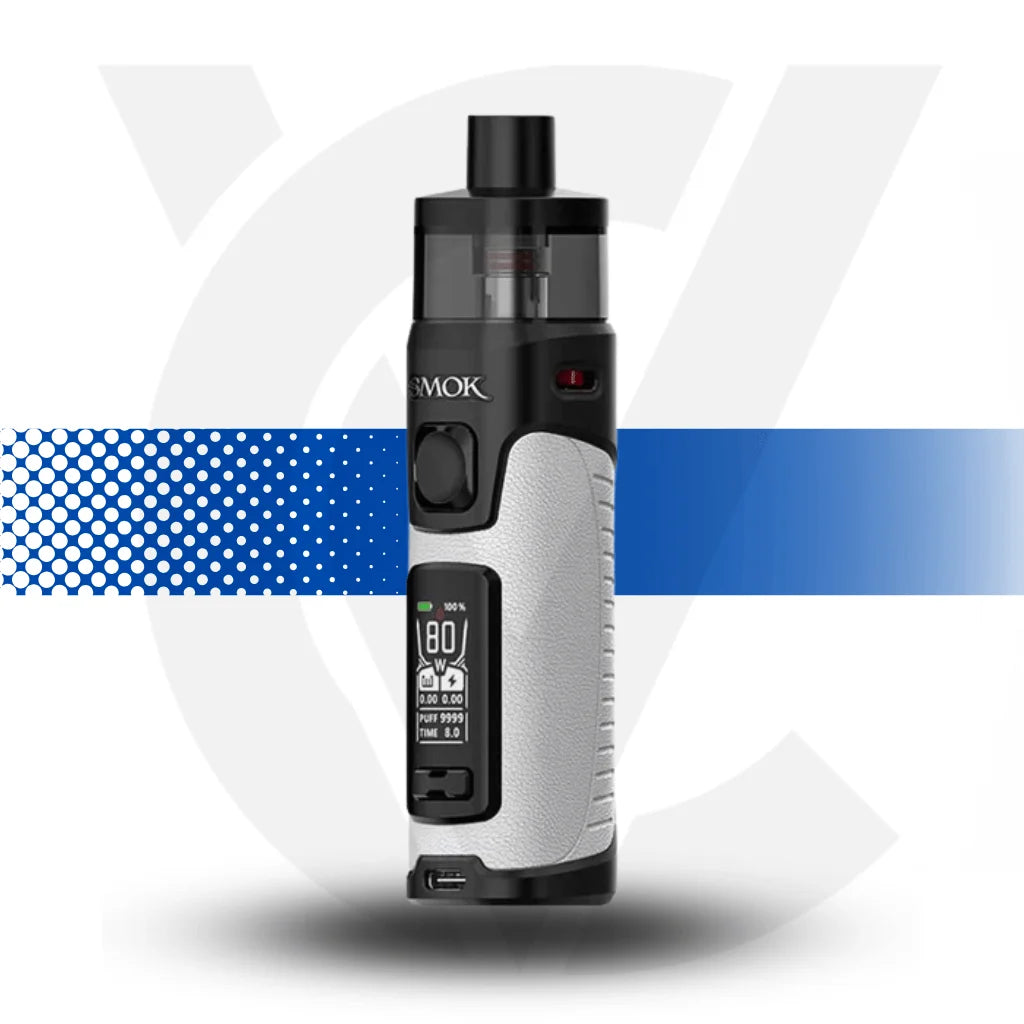 Smok RPM5 Vape Pod Mod Kit - White Leather - Cloud Vapez UK